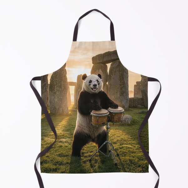 Item preview, Flamboyant Giant Panda Plays the Bongos at Stonehenge designed and sold by Tridentulus.