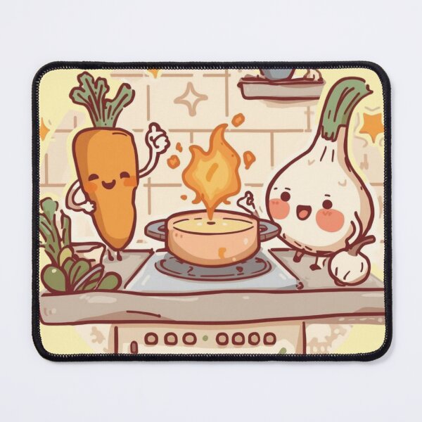 Item preview, Cute Kawaii Chef in Training – Encouraging Food Friends Cartoon – Stickers, Mugs & Aprons designed and sold by MeghannsMinimalMeals.