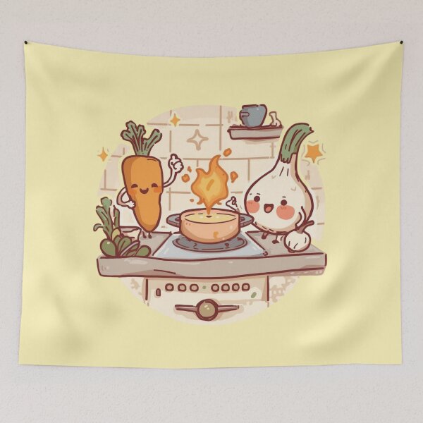 Item preview, Cute Kawaii Chef in Training – Encouraging Food Friends Cartoon – Stickers, Mugs & Aprons designed and sold by MeghannsMinimalMeals.
