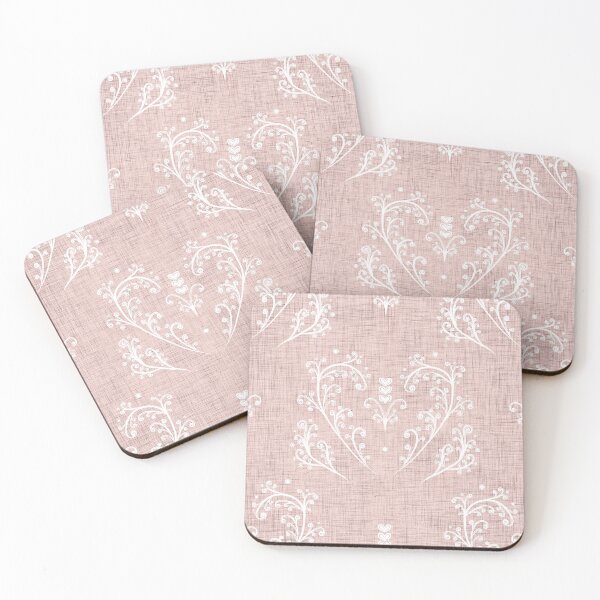 Item preview, Fern Heart Country Floral - Vintage Dusty Soft Pink Cottage Core Girl designed and sold by LoveAlways-AEP.