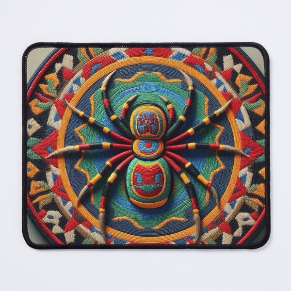 Item preview, Colorful Spider Yarn Painting designed and sold by TinCatOutPost.