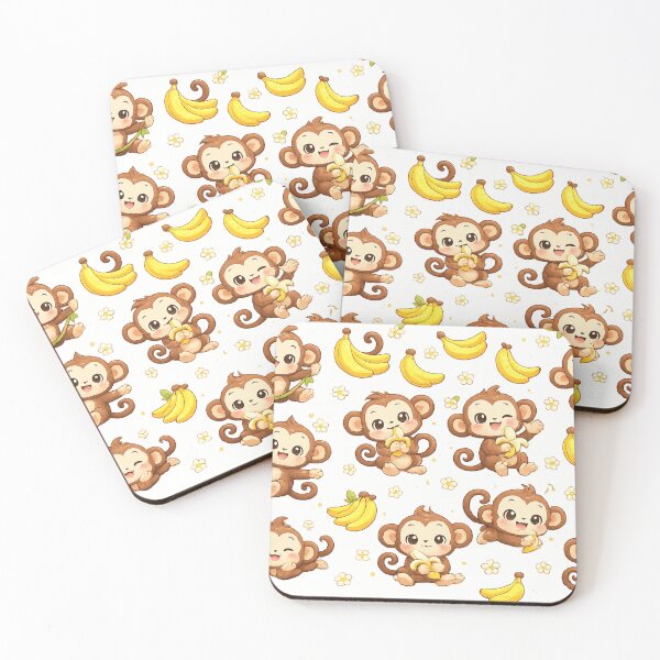 Item preview, Monkeys and bananas pattern  designed and sold by Roxburylane.