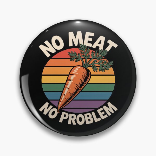 Item preview, No meat no problem Veganism Vegetarian Veggie designed and sold by Shannon Bosley.