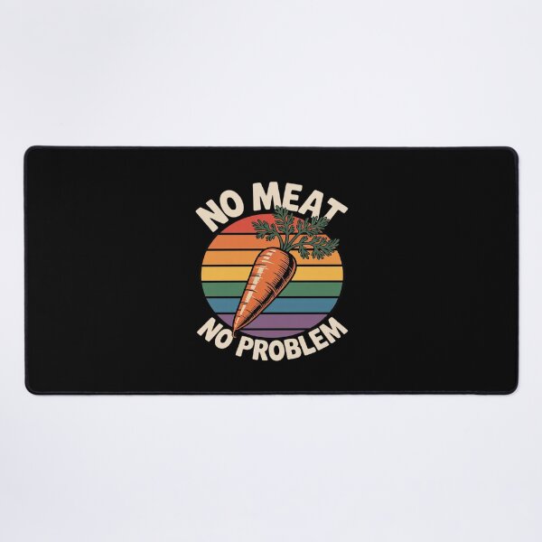 Item preview, No meat no problem Veganism Vegetarian Veggie designed and sold by Shannon Bosley.