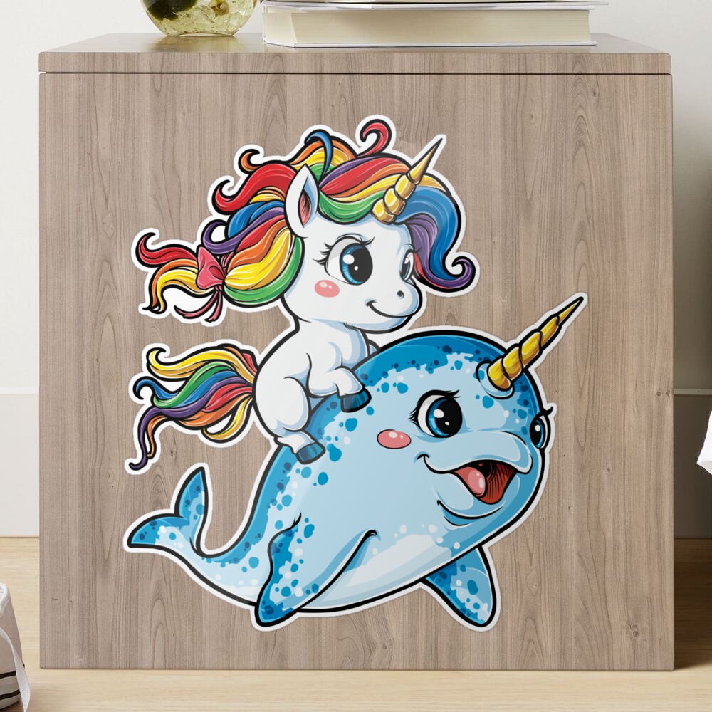 Narwhal and Friends, Emoji Tween Print, Pre-teen Girls, Unicorns