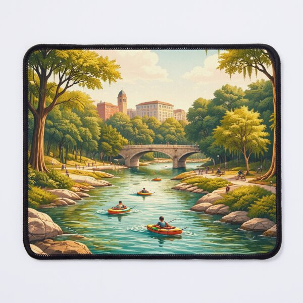 Item preview, San Marcos TX | Nature, River & City Vibes Design designed and sold by Mukesh Saxena.