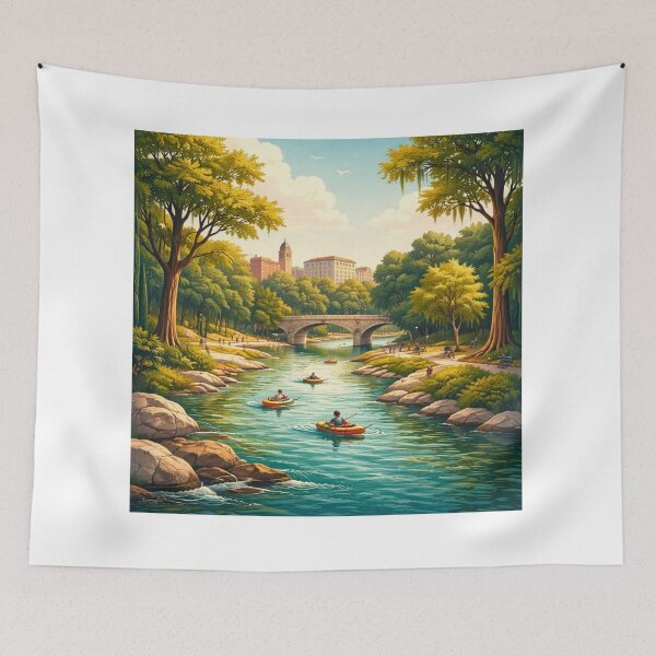 Item preview, San Marcos TX | Nature, River & City Vibes Design designed and sold by Mukesh Saxena.