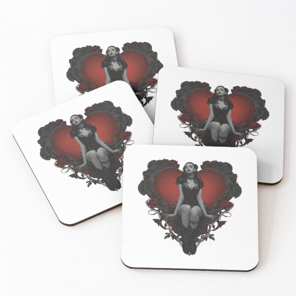 Item preview, Gothic Girl Valentines Heart Shirt Romantic Gifts designed and sold by PluffyPanda.