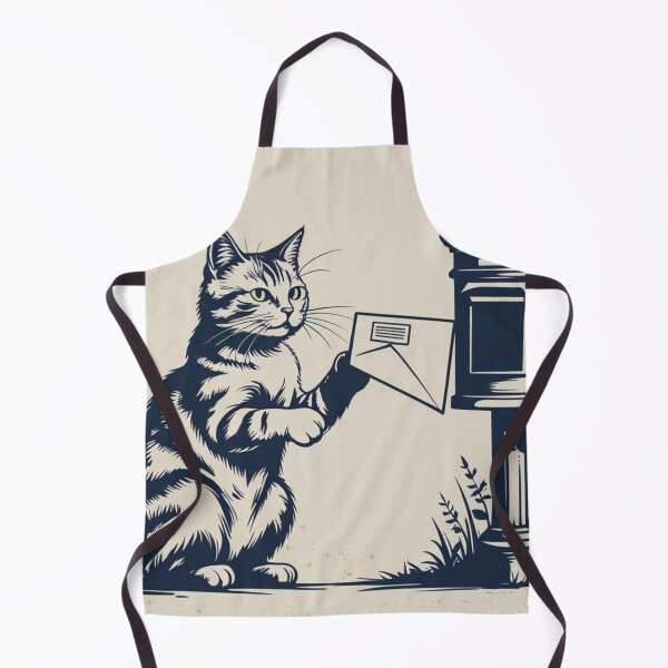 Item preview, Vintage Mail Cat – The Morning Letter designed and sold by LEO'S CREATURE れおずくりーちゃー.