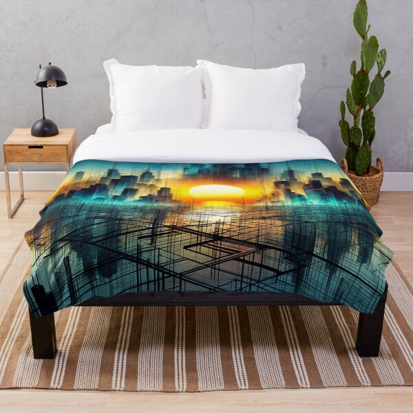 Item preview, City of Light and Code designed and sold by Undersea Ai Art.