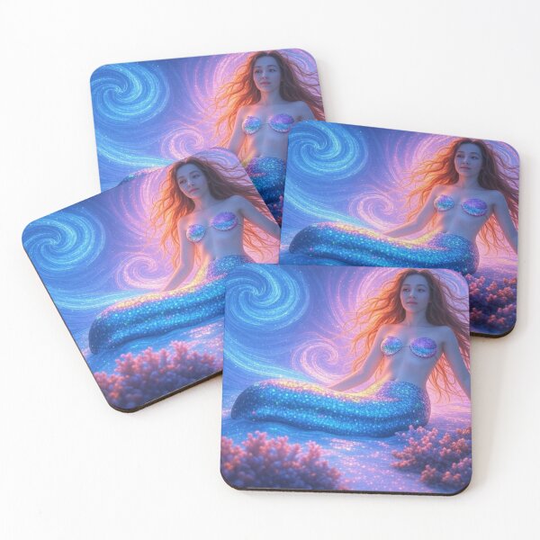Item preview, Starlight and Glitter Mermaid designed and sold by TinCatOutPost.