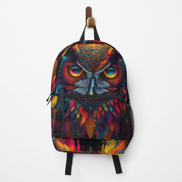 Item preview, Rainbow Feather Owl designed and sold by Neer arts.