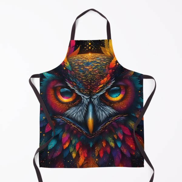 Item preview, Rainbow Feather Owl designed and sold by Neer arts.