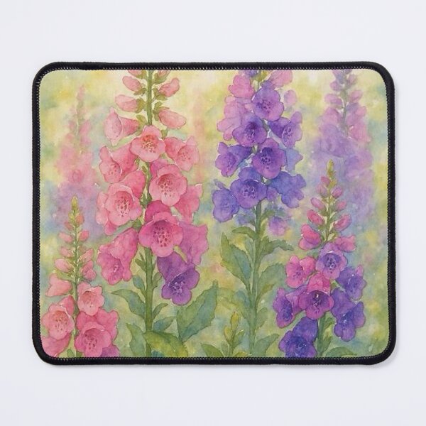 Item preview, Pink and Purple Foxgloves designed and sold by TinCatOutPost.