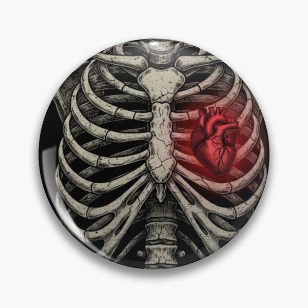 Item preview, Skeleton Heart X-Ray – Funny Rib Cage Halloween Design designed and sold by Alexis Art Collection.