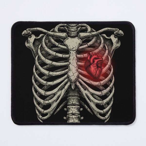 Item preview, Skeleton Heart X-Ray – Funny Rib Cage Halloween Design designed and sold by Alexis Art Collection.