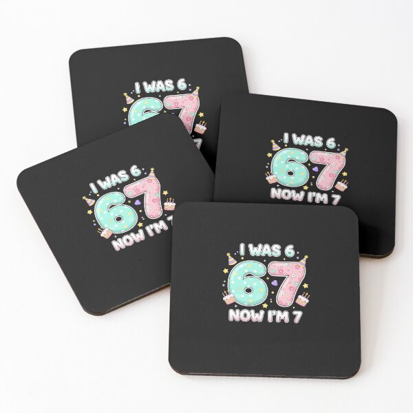 Item preview, 7th Birthday Girl I was 6 Now I_m 7 Meme 67 7 Year Old   designed and sold by heymbe.