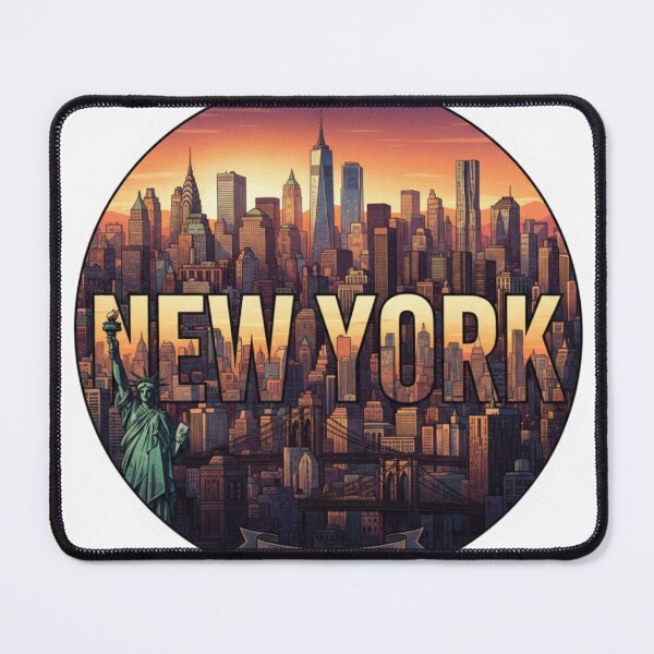 Item preview, New York Power Cityscape – Viral Drop 2026 Travel Gift Sticker designed and sold by Imaginarium of Chaos falcon88 .