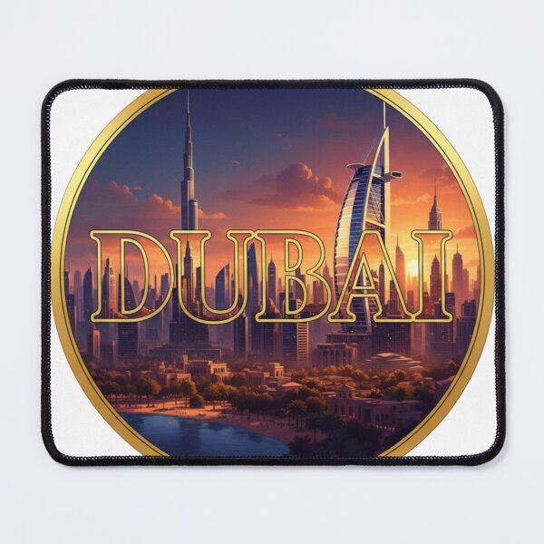 Item preview, Dubai Luxury Skyline – Viral Drop 2026 Travel Gift Sticker designed and sold by Imaginarium of Chaos falcon88 .