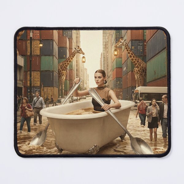 Item preview, The Broken Idols Series : "The Daily Grind: Coffee Flood in Container City" designed and sold by Virtual-Studio-Geebaki.