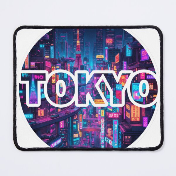 Item preview, Tokyo Neon Cityscape – Viral Drop 2026 Travel Gift Sticker designed and sold by Imaginarium of Chaos falcon88 .