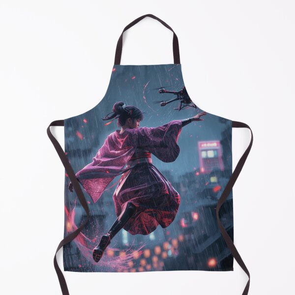 Item preview, Neo-Edo Cyberpunk Dancer in the Rain designed and sold by Element Horizon Studio.