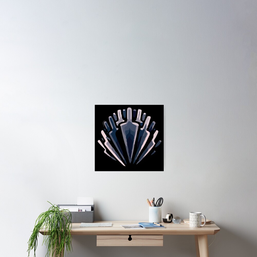 Heavy Blow Hollow Knight Poster By Drglovegood Redbubble