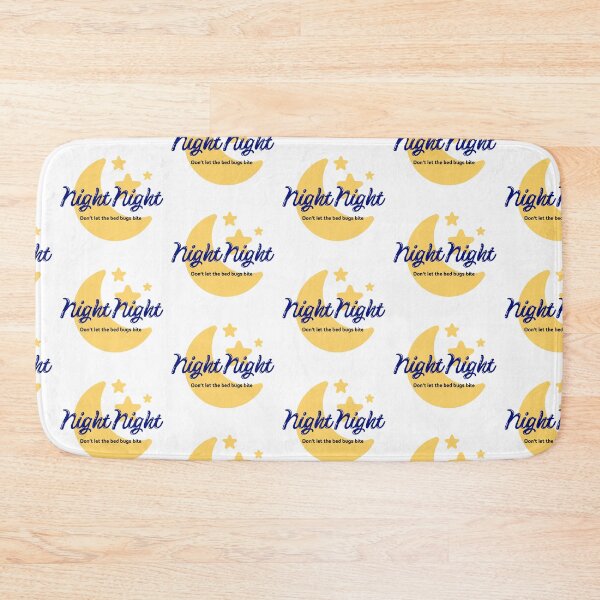 Item preview, Night Night Don't Let The Bed Bugs Bite Stickers Magnet TShirt Prints Toddler Baby Wall Art Moon Sleep Card Home Work Kitchen Room Redbubble Shop designed and sold by Saritas Boutique Shop.