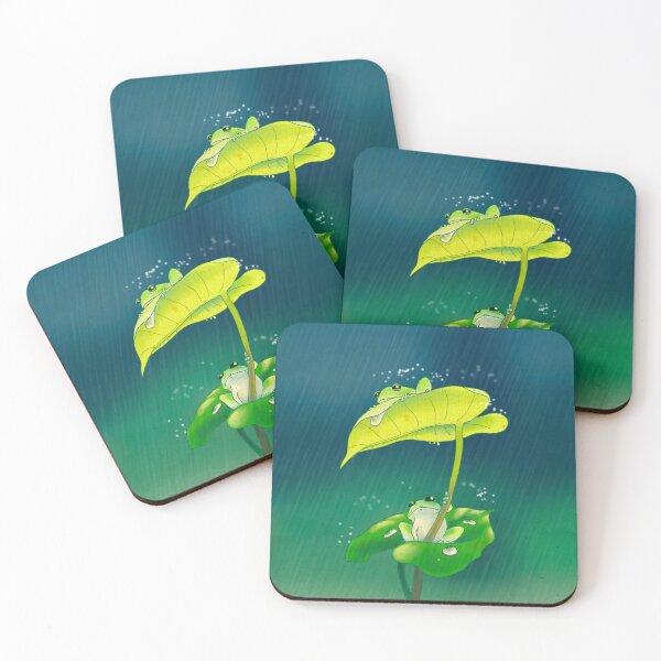 Item preview, Korean Folk Art Frog - Moonlit Rain Melody (Midnight Edition)  designed and sold by QamarART Paintings.