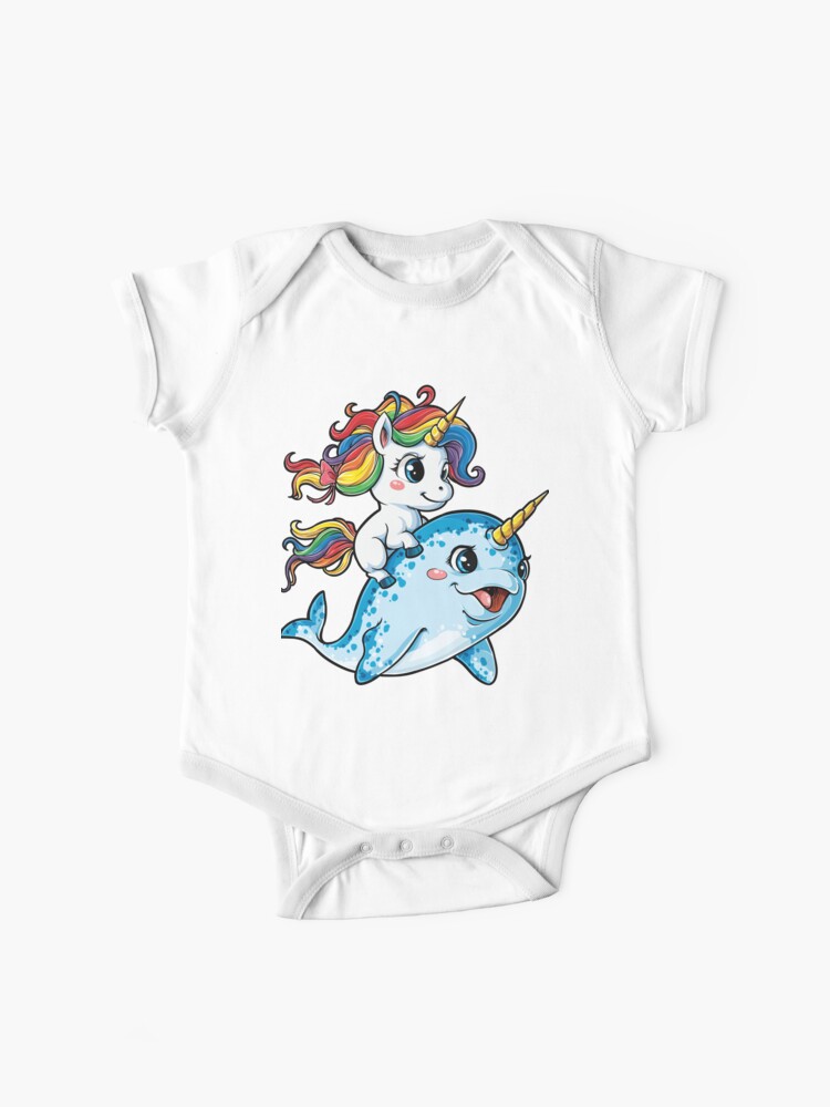 Rainbow Unicorn Donut Short-Sleeve T-Shirts for 2-6T Girl