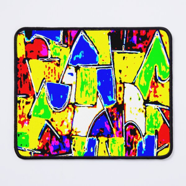 Item preview, blue monday electrize 3 colorful geometric abstract design designed and sold by SmashingDeals.