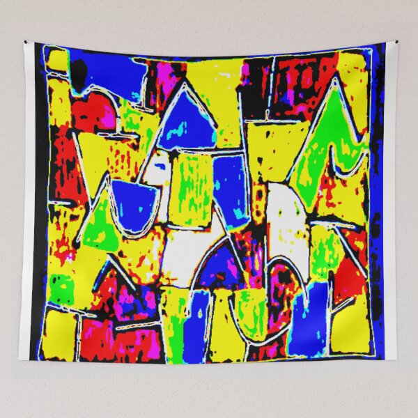 Item preview, blue monday electrize 3 colorful geometric abstract design designed and sold by SmashingDeals.