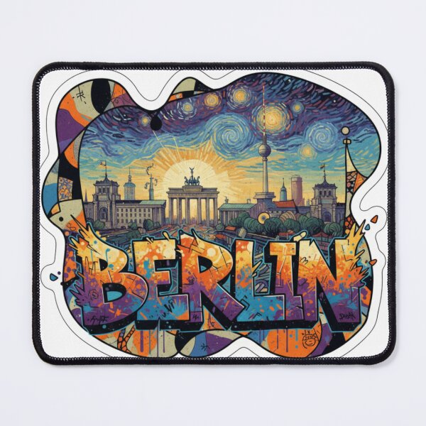 Item preview, Berlin Turbo Graffiti Dreams – Viral Art Drop 2026 Sticker designed and sold by Imaginarium of Chaos falcon88 .