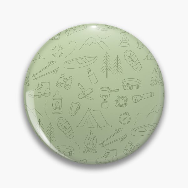 Item preview, Hand drawn outdoor icons like tent, boots, cano, sleeping bag designed and sold by Studio Pico.