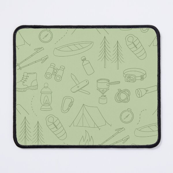 Item preview, Hand drawn outdoor icons like tent, boots, cano, sleeping bag designed and sold by Studio Pico.