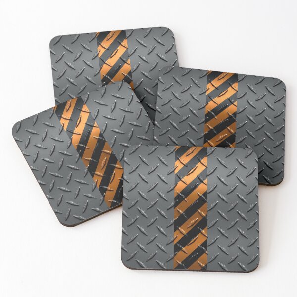 Item preview, Forged Tread: 4-Way Industrial Steel PHONE CASE (GREY - HAZARD)  designed and sold by CleverCulture.
