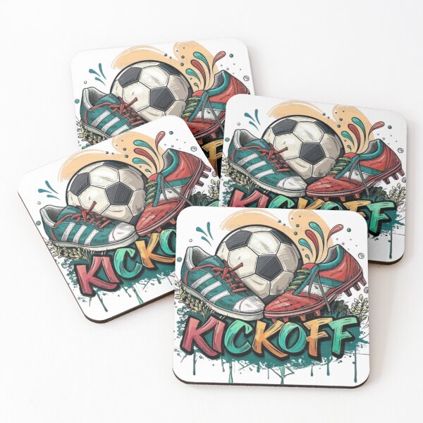 Item preview, Soccer Kickoff Illustration with Cleats and Ball designed and sold by Bulk store .