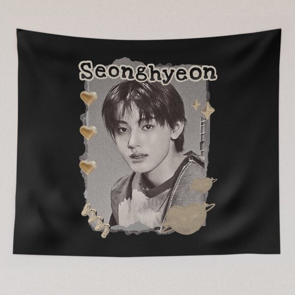 Item preview, Cortis Seonghyeon Kpop Boy Group Scrapbook Collage Cozy designed and sold by rettigbariax.