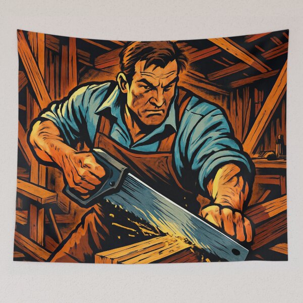 Item preview, Carpenter | Comics style - Cartoon designed and sold by ComicsFactory.