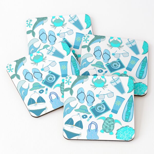 Item preview, Beach Blue Palette Stickers designed and sold by caelyndigitals.