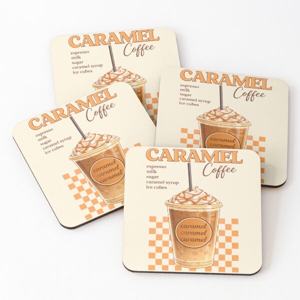 Item preview, Caramel Coffee – Ilustración Aesthetic de Café con Caramelo designed and sold by Randomundi.