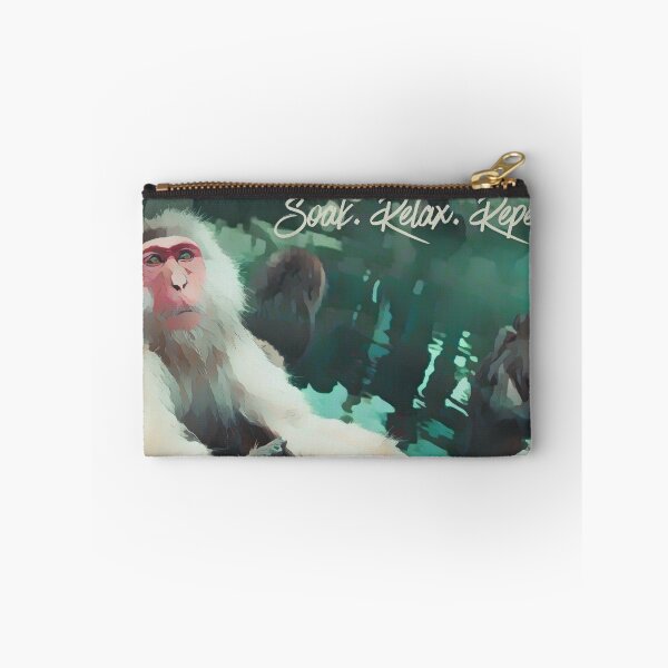 Item preview, Soak. Relax. Repeat. – Snow Monkey in a Japanese Hot Spring designed and sold by JapanPopArt.