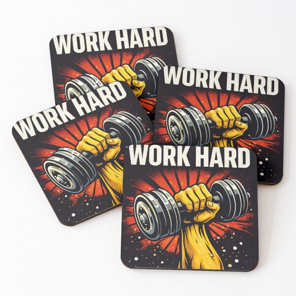 Item preview, Work Hard Gym Motivation Art designed and sold by RickyStick.