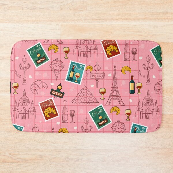 Item preview, City of Love Paris with vintage icons and stamps designed and sold by Studio Pico.