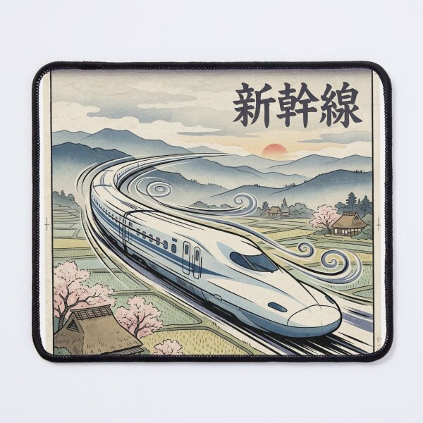 Item preview, Ukiyo-e High Speed Train Motion designed and sold by RetroJapanCo.