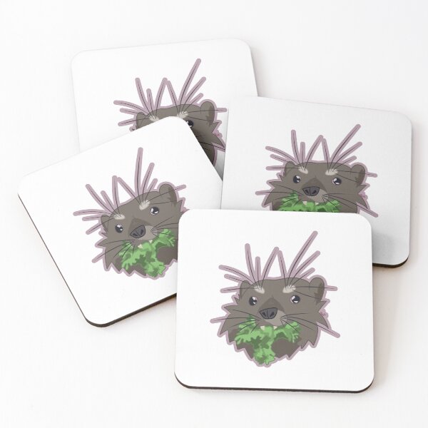 Item preview, Silly Hyrax Eating Lettuce designed and sold by Moldy's Makings.