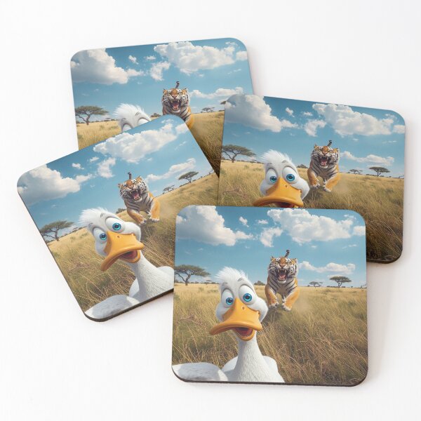 Item preview, Fearless Selfie in the Wild – A Playful Moment of Adventure and Humor designed and sold by PixelVibe782.