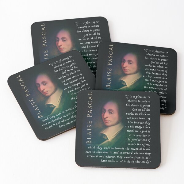 Item preview, Blaise Pascal quote: If it is pleasing to observe in nature her desire to paint God in all his works, in which we see some traces of him because they are his images, designed and sold by artbleed.