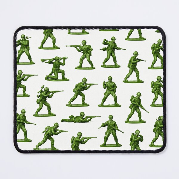 Item preview, Green plastic toy soldier pattern  designed and sold by Roxburylane.