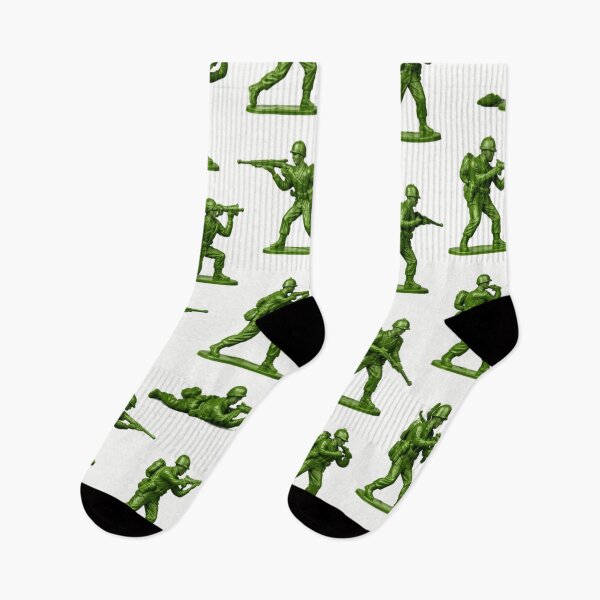 Item preview, Green plastic toy soldier pattern  designed and sold by Roxburylane.